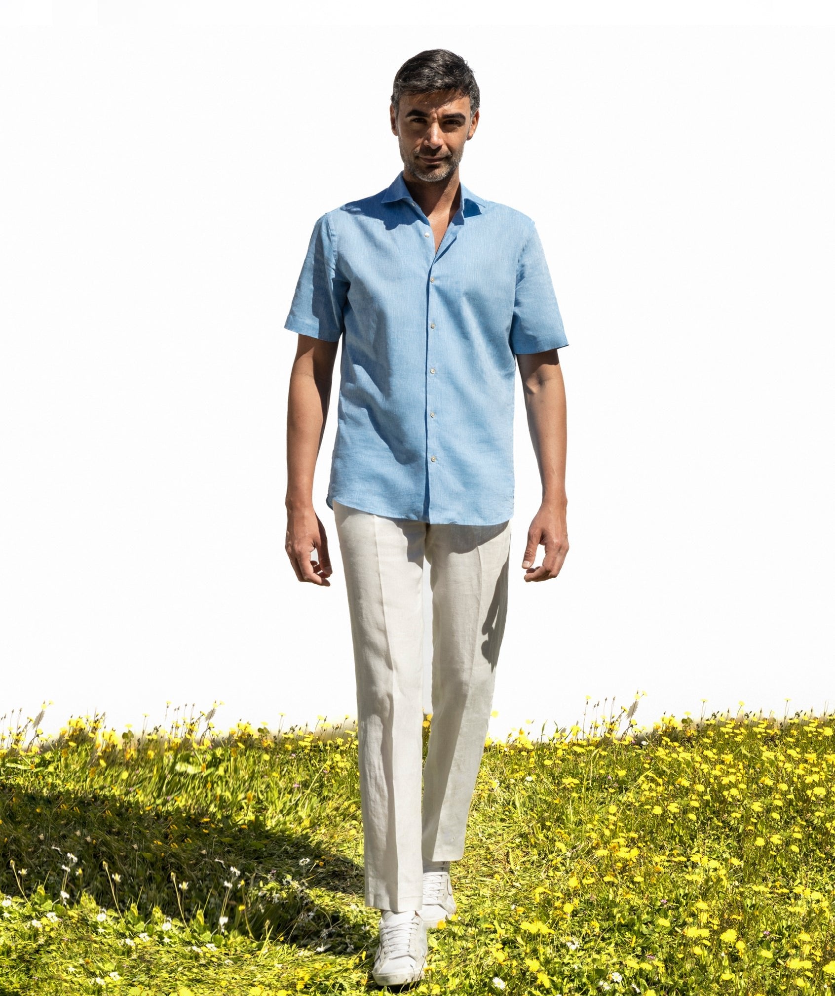 Pianosa Shirt - Azure - Mesciu Gigi