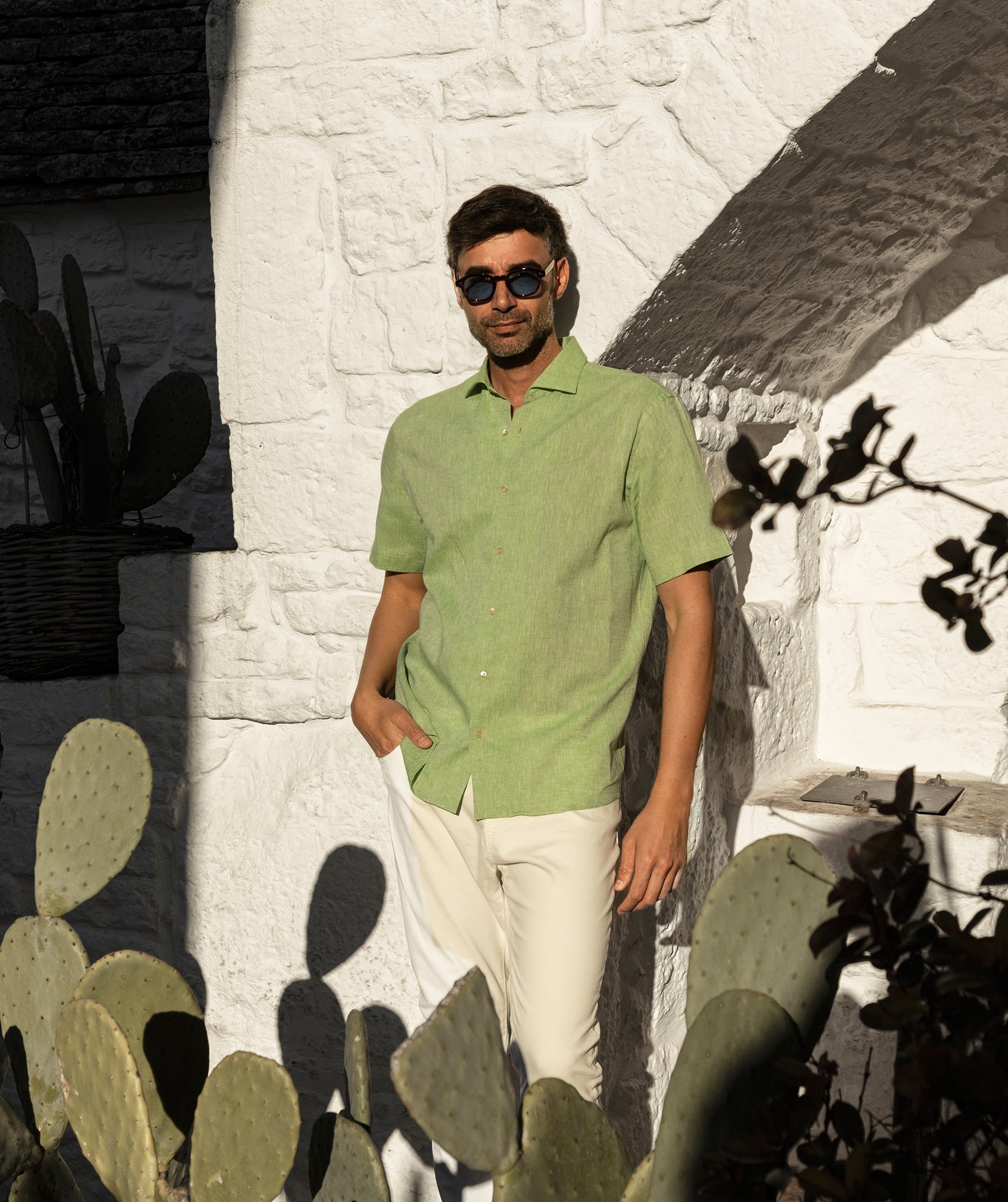 Pianosa Shirt - Sea Glass - Mesciu Gigi