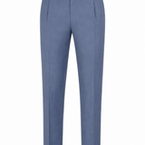 Wool Silk Trouser - Ardesia