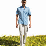 Pianosa Shirt - Azure - Mesciu Gigi