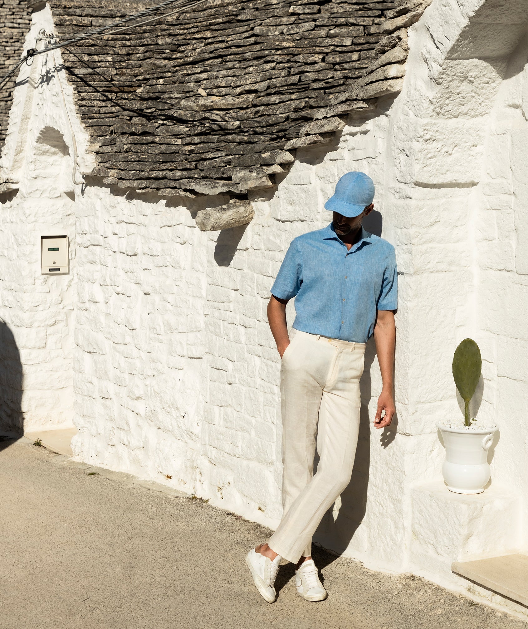 Pianosa Shirt - Azure - Mesciu Gigi