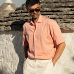 Pianosa Shirt - Salmon Coral - Mesciu Gigi